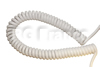 Cordon électrique en PVC blanc 4x0.22mm² extensible de 0.5m à 2m