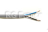 Câble souple H03VV-F 2x0.50mm² pour l'alimentation électrique d'appareils domestiques fixes ou mobiles, gris en 50 mètres