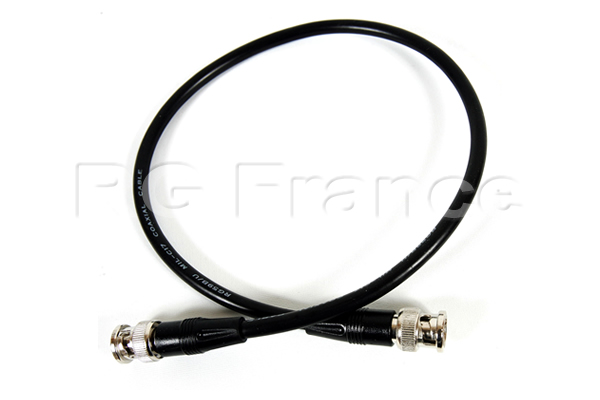 Cordon de brassage vidéo BNC - BNC coaxial vidéo RG59 de 2 mètres - Cliquez sur l'image pour la fermer