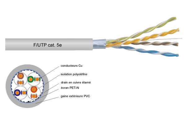 F/UTP Cat. 5e 200 MHz PVC en T/500m - Cliquez sur l'image pour la fermer