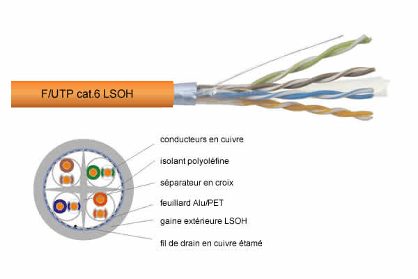 F/UTP Cat. 6 350 MHz LSOH en C/100m - Cliquez sur l'image pour la fermer