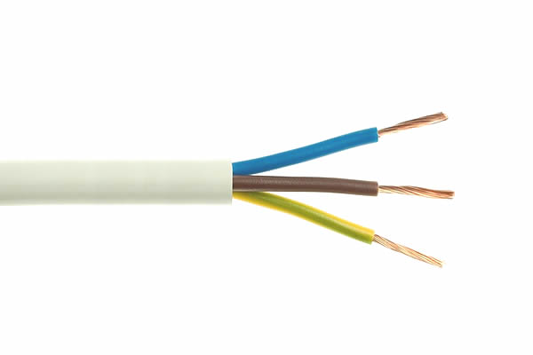 Câble souple H03VV-F 3G0.75mm² pour l'alimentation électrique d'appareils domestiques fixes ou mobiles, gris en 100 mètres - Cliquez sur l'image pour la fermer