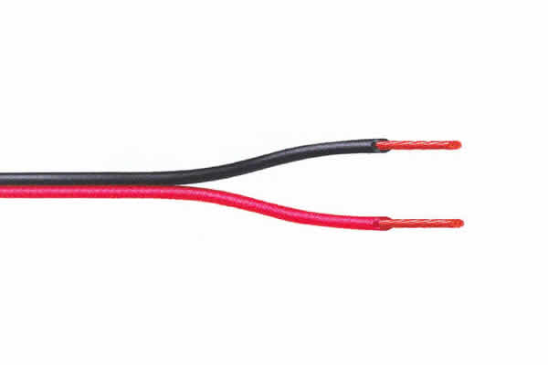 Câble HP méplat 2x0,50 mm² cuivre rouge/noir en 100m - Cliquez sur l'image pour la fermer