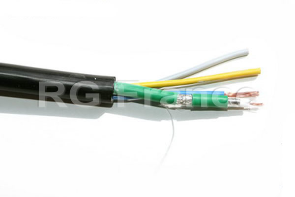 Câble hybride vidéo coaxial LP1000 + alimentation 3x2.5 - Cliquez sur l'image pour la fermer