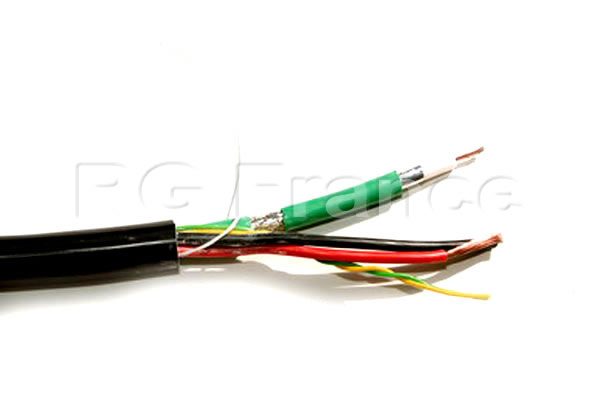 Câble hybride vidéo coaxial LP1000 + alimentation 3x2.5 + 1 paire data 0.34 - Cliquez sur l'image pour la fermer