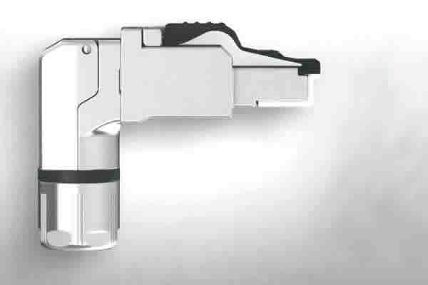 Plug RJ45 Cat.6A blindé de chantier 4 directions avec presse étoupe - Cliquez sur l'image pour la fermer