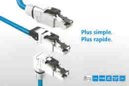 Plugs RJ45 Cat.6A de chantier (montage sans outil)