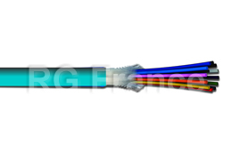 Câble intérieur 12 fibres optiques 50/125 multimode OM3 structure serrée LSZH